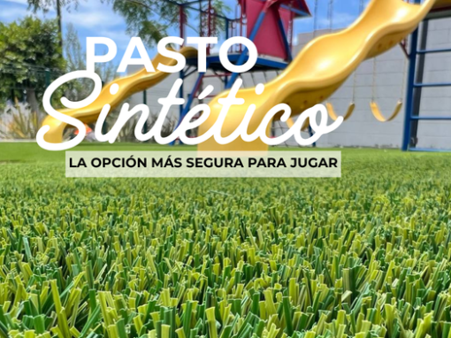 Pasto sintético para áreas infantiles: menos raspones, más diversión